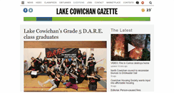 Desktop Screenshot of lakecowichangazette.com